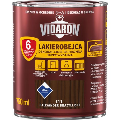 Vernice e tinta VIDARON 0,75L PALISSANDRO BRASILIANO S11 1 pz. (1/5)