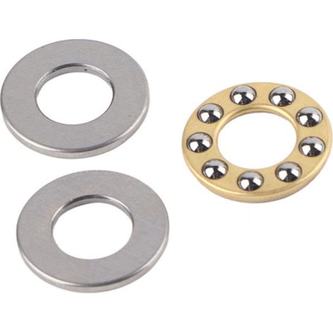 Jeu de 10 roulements à billes de butée miniatures en acier plat de haute précision (F8-16M 8x16x5mm) (1/5)