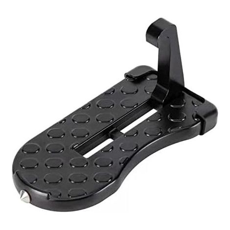 [NIEMALS VERWENDET] Klappbares Autopedal, Universal-Trittbrett, Autotürverriegelungshakenpedal, Hilfspedal mit Sicherheitshammer (16 x 7,5 cm)