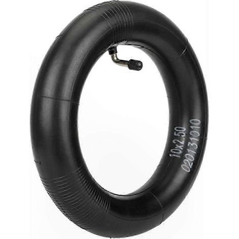 Chambre à air 10x2.5 avec valve à 90°, compatible roues de 10 pouces pour trottinettes électriques, conception incurvée pour ajustement optimal, pack de 2 (1/5)