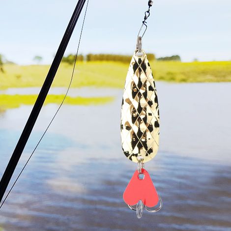Kit de 10 Leurres Artificiels à Paillettes avec Hameçons Intégrés pour la Pêche en Eau Douce