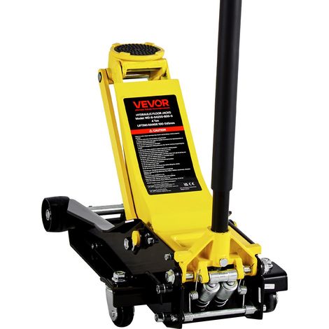 Cric Hydraulique Rouleur 4 tonnes, Cric de Plancher à Profil Bas avec Plage de Levage 10-54,5 cm, Pompe de Levage Rapide à Double Piston, pour Lever Camion SUV Entretien Automobile Atelier (1/5)