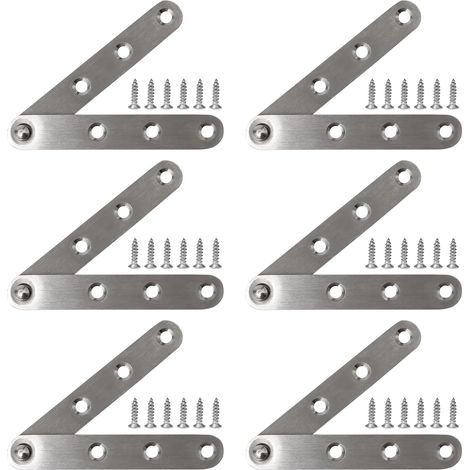 6 pièces Charnières Invisibles Inox Pivotantes 360° Charnière ligne (1/5)