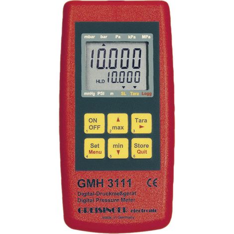 Greisinger GMH 3111 Druck-Messgerät Luftdruck 0.0025 - 1000 bar