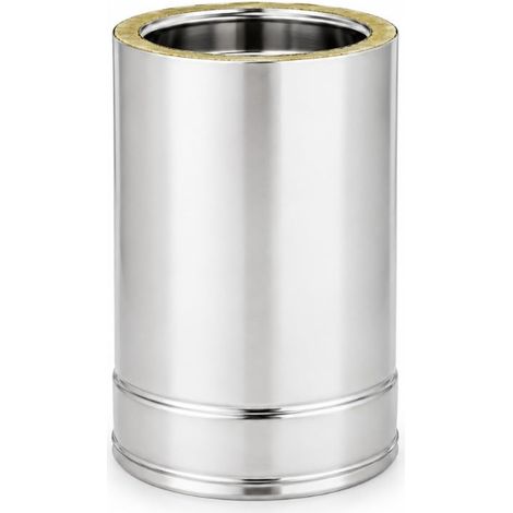 MAKA Modulo Prelievo Fumi Canna Fumaria Doppia Parete Inox Ø 100 mm (esterno 120) (1/5)