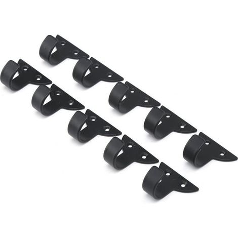 Mini ganchos para abrigos (paquete de 10) adecuados para baños, puertas y uso doméstico. (1/4)
