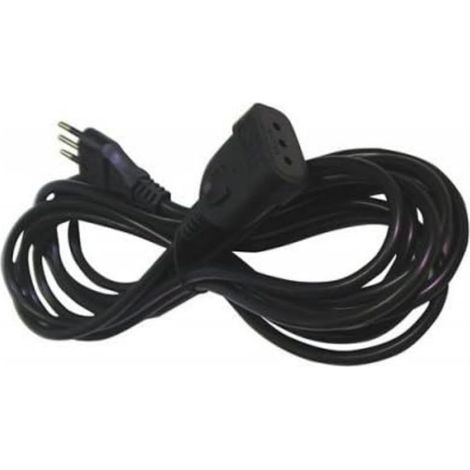 MKC Prolunga elettrica lineare MKC 492517354, Spina 10A 2P+T, Presa 10A, Polybag + card, cavo in Plastica, Spina Monopezzo in Rame, Lunghezza 5M, Colore Nero