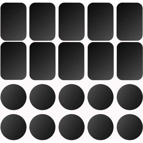 3M Klebemetallplatte, Set mit 10 selbstklebenden Metallplatten für Handy-Magnete/Halterungen (1/4)