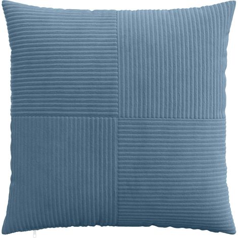 vidaXL Funda de almohada 2 pcs ALMELO Azul 80 x 80 cm pana (1/2)