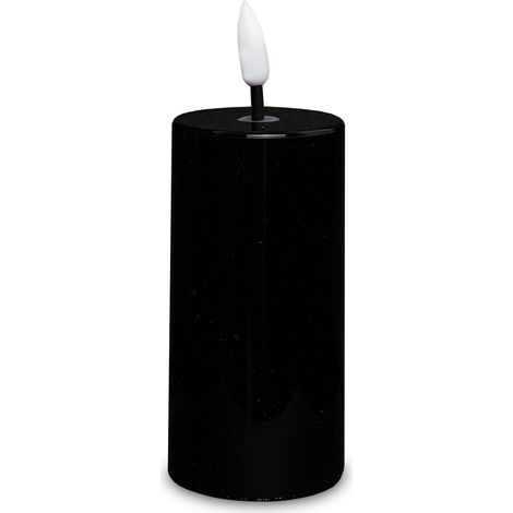 LED-Kerze mit Timer, Schwarz, 13,5 x 5 x 5 cm (1/5)