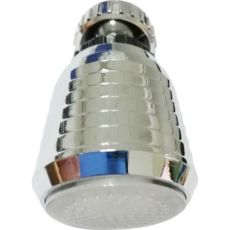 Aérateur robinet LED 7 couleurs changeantes, pulvérisateur pivotant 360°, buse économique, rallonge lavabo, capteur température, sans pile (1/5)