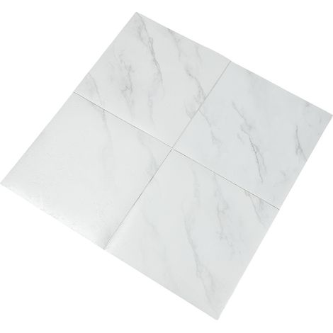 32 Dalles Épais 30X30cm Dalle PVC Adhesive Sol Marbre Gris Revetement de Sol Imperméable-Antidérapant-Aucunes Bulles-Facile À Poser Autocollant Sol pour Salle de Bain Cuisine Salon Chambre (1/5)