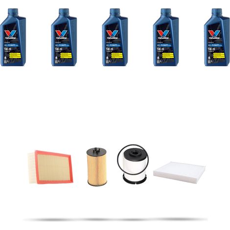 Kit tagliando 4 FILTRI e 5L OLIO compatibile con Opel Mokka Mokka X 1.6 CDTI 100kw Dal 2012 (1/5)