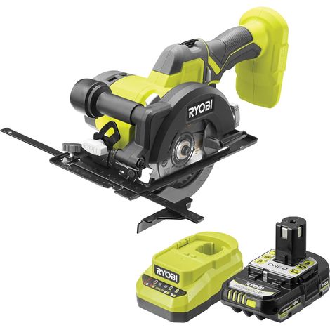 Scie Circulaire Compacte 18V ONE+™ R18CS115-120GP – Coupe Bois, OSB, Parquet, Planche, Aménagement Intérieur, Ø115 mm, Batterie 2Ah + Chargeur (1/5)