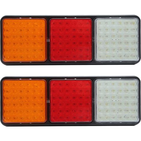 2 pièces Feu Arrière Camion Voiture 60LED Haute Luminosité Étanche IP67 Lampe (1/5)