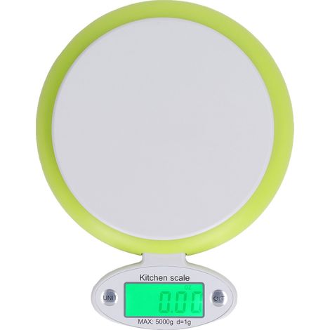 Balance de cuisine numérique avec écran LCD et fonction tare pour peser aliments, pâtisserie, préparation repas et café (1/5)