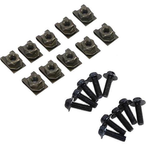 516mm Kit de Boulons de Carrosserie pour Moto, Vis de Fixation Rapide, Écrou à Clip Rapide pour Fairing (1/4)