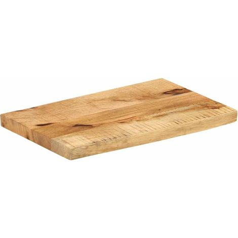 Dessus de table,Plateau de table,Dessus de bureau 50x40x3,8 cm bord vif bois massif manguier brut CFW41741 (1/5)