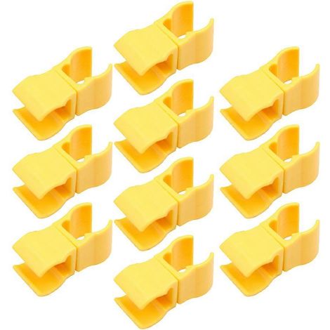 Clips de marquage pour l'entraînement de football, pour un entraînement efficace, 20 clips jaunes. (1/5)