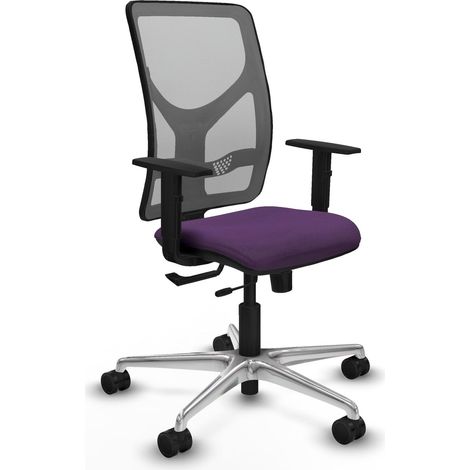 Silla de oficina piqueras y crespo Motilla gris aluminio (1/2)