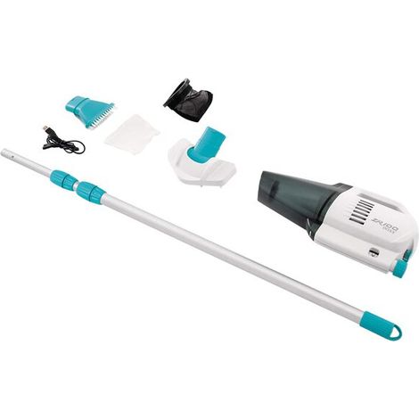 Aspirateur de spa et de piscine rechargeable INTEX, blanc et bleu clair