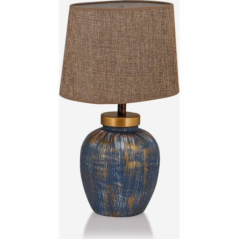 Keramische Tischlampe mit Stoffschirm Ivar (1/4)