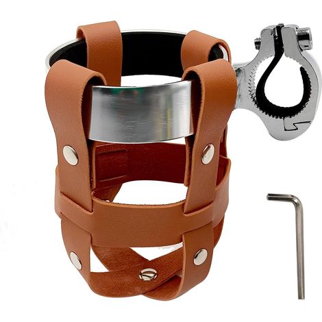 Porte-bouteille rétro pour vélo 2,75" - support universel - porte-gobelet/porte-bouteille pour vélo/mobile - convient aux motos, poussettes, fauteuils roulants, planches à roulettes et voiturettes de (1/5)