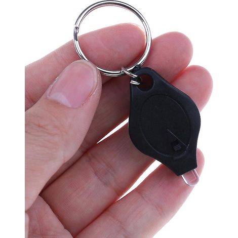 Porte-clés lumineux LED miniature, anneau lumineux à presser, lampe de camping (1/4)