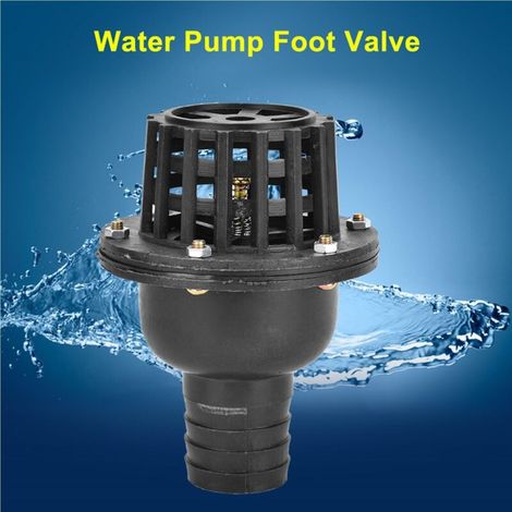 Valvola di ritegno piatta a bassa pressione per pompa dell'acqua, in PVC nero, per pompa di macchine idrauliche (1,5") (1/4)