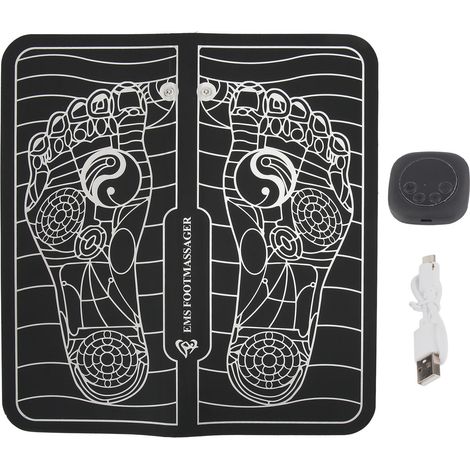 Tapis de massage électrique pour pieds, avec USB et écran LCD, stimulateur EMS pour semelles, appareil de relaxation plantaire (1/5)