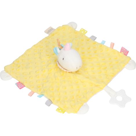 Couverture de sécurité pour bébé en peluche avec clochette et son apaisant, ultra douce et moelleuse. (1/5)