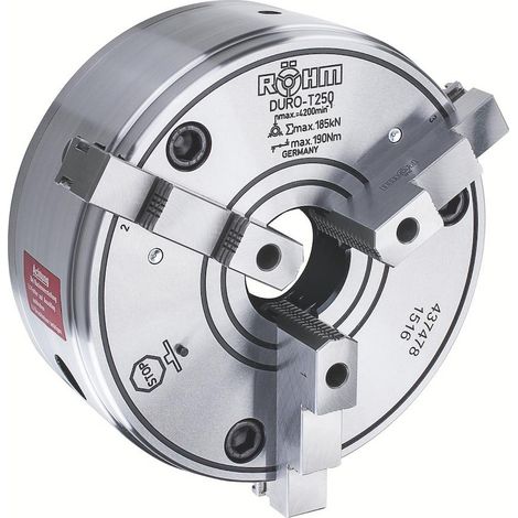 Röhm DURO-T 315, KK 8, ISO 702-1, fixation par l'avant, mâchoires réversibles d'une seule pièce - 437576