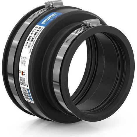 CR Adapterkupplung CAC 1602, bis 0,6 bar (144-160mm auf 110-122mm), EPDM / V2A (1/3)