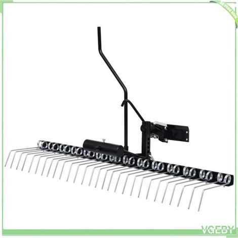 Scarificateur pour tondeuse autoportée - FAFEICY - 154454 - 109 cm - Acier galvanisé - 14 dents à ressort (1/5)