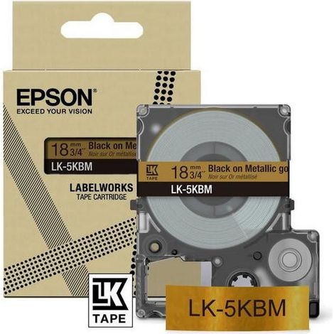 Epson LK-5SBM Noir, Argent