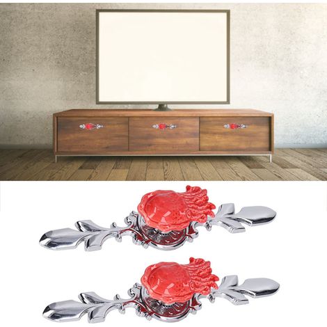 ensembles à vendre : armoires de cuisine de style minimaliste moderne européen, tiroirs, armoires, armoires à chaussures, poignées rondes colorées à un seul trou, style pieuvre rouge 1077D. (1/5)