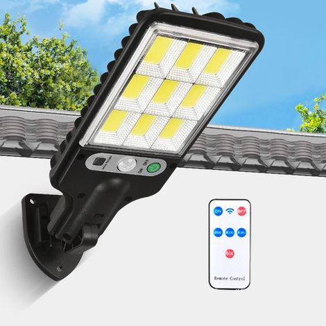 Solar Street Light - IP65 Waterproof - Motion Sensor - Dusk to Dawn Operation - ABS Material - For Parking Lot Driveway Outdoor Use - 1 Unit (1/5)