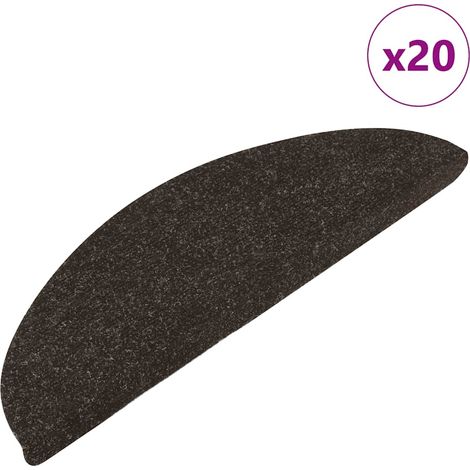 Maison Exclusive - Tappetini Autoadesivi per Scale 20 pz Antracite 56x17x3 cm