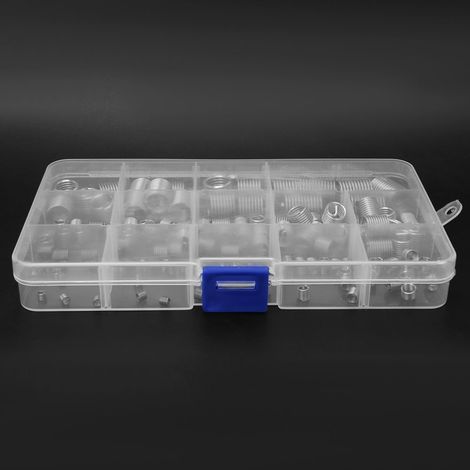 120 inserts filetés en acier inoxydable pour la réparation de filetages M3-M12 avec boîte (1/2)