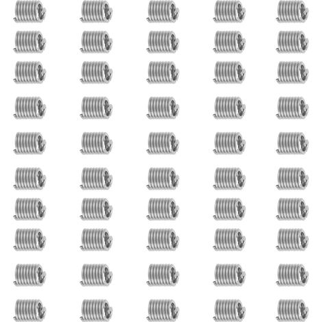 50 inserts filetés US, douilles à visser 1/4in-202D, réparation de taraudage, outil de vissage métallique, lot de 50 pièces (1/5)