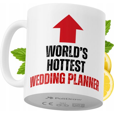 Lustige Tasse für Hochzeitsplaner – Kaffee- oder Teetasse mit witzigem Textdesign – ideal für Geburtstage, Namenstage, Feiertage und besondere Anlässe. Hochwertige Tasse für Zuhause, Büro und Arbeit. (1/5)