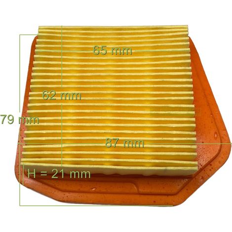 filtre à air pour débroussailleuse Stihl FS 260 261 291 351 L C-E RC-E Z / 41471410300 (1/3)