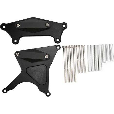 2 pièces de protection moteur en alliage d'aluminium CNC pour boîte à vitesses et embrayage, remplacement pour Versys Kle650 2006-2020 noir (1/5)