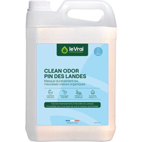 Le vrai professionnel clean odor pin des landes élimine les mauvaises odeurs - bidon 5 litres - LE VRAI PROFESSIONNEL - DESODORISANT