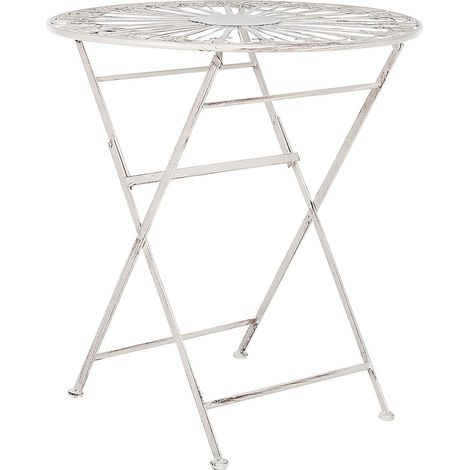 Outdoor Bistrotisch SCAFA Metall Weiß klappbar