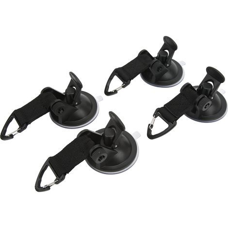 4 Ventouses Fortes pour Tente de Voiture, Grande Puissance d'Adhérence Portable pour Camping et Randonnée (1/5)