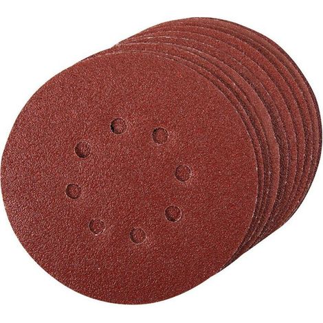 10 selbstklebende, perforierte Schleifscheiben, 150 mm, Körnung 60, 196571 (1/2)