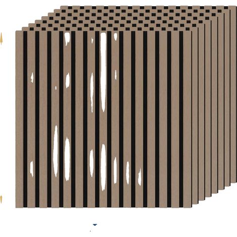Panneaux Acoustiques, Absorption Sonore Premium, Installation Facile, 8Pcs - 12mm d'épaisseur (1/2)
