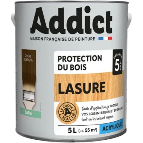 Tinta acrilica per legno 0,75L, rovere rustico.