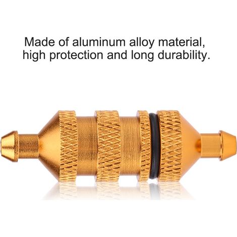 Filtre à huile et à carburant nitro en alliage d'aluminium HSP pour voiture modèle RC à l'échelle 1/8 et 1/10 (Or) (1/5)